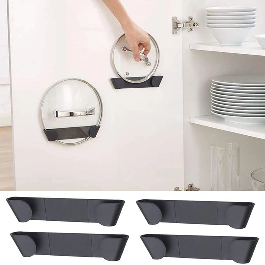 4Pcs Self-Adhesive Pot Lid Holder