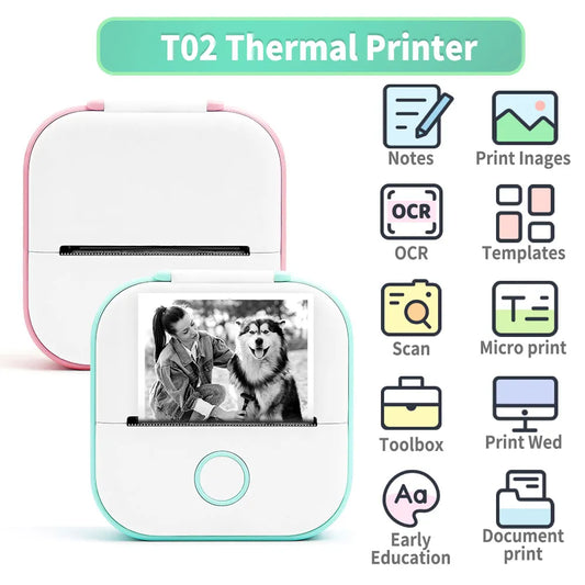 Inkless Portable Mini Sticker Printer