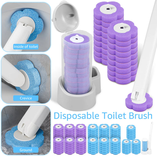 Toilet Brush With Disposable Replacement Heads