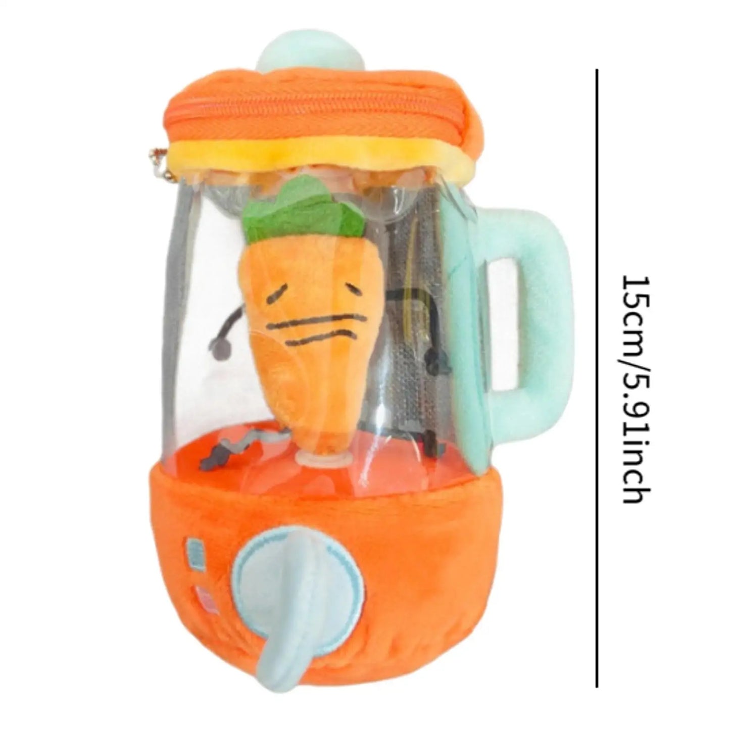 Plush Carrot Juicer Toy