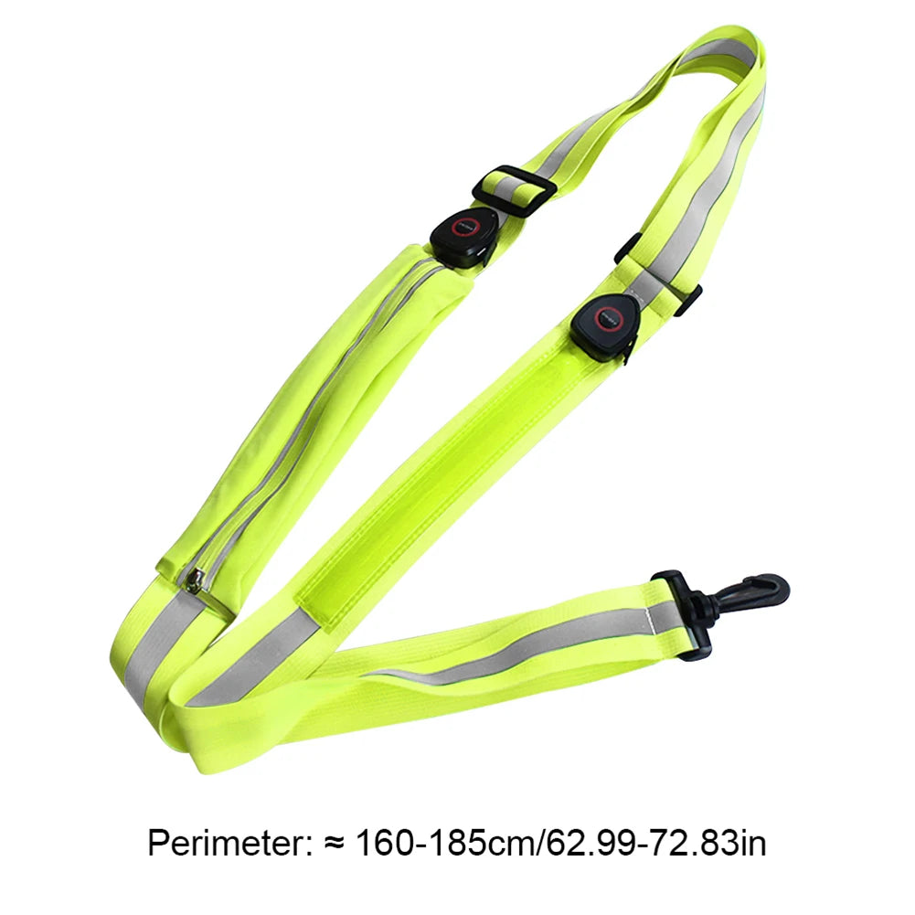 LED Reflective Rechargeable Shoulder Strap