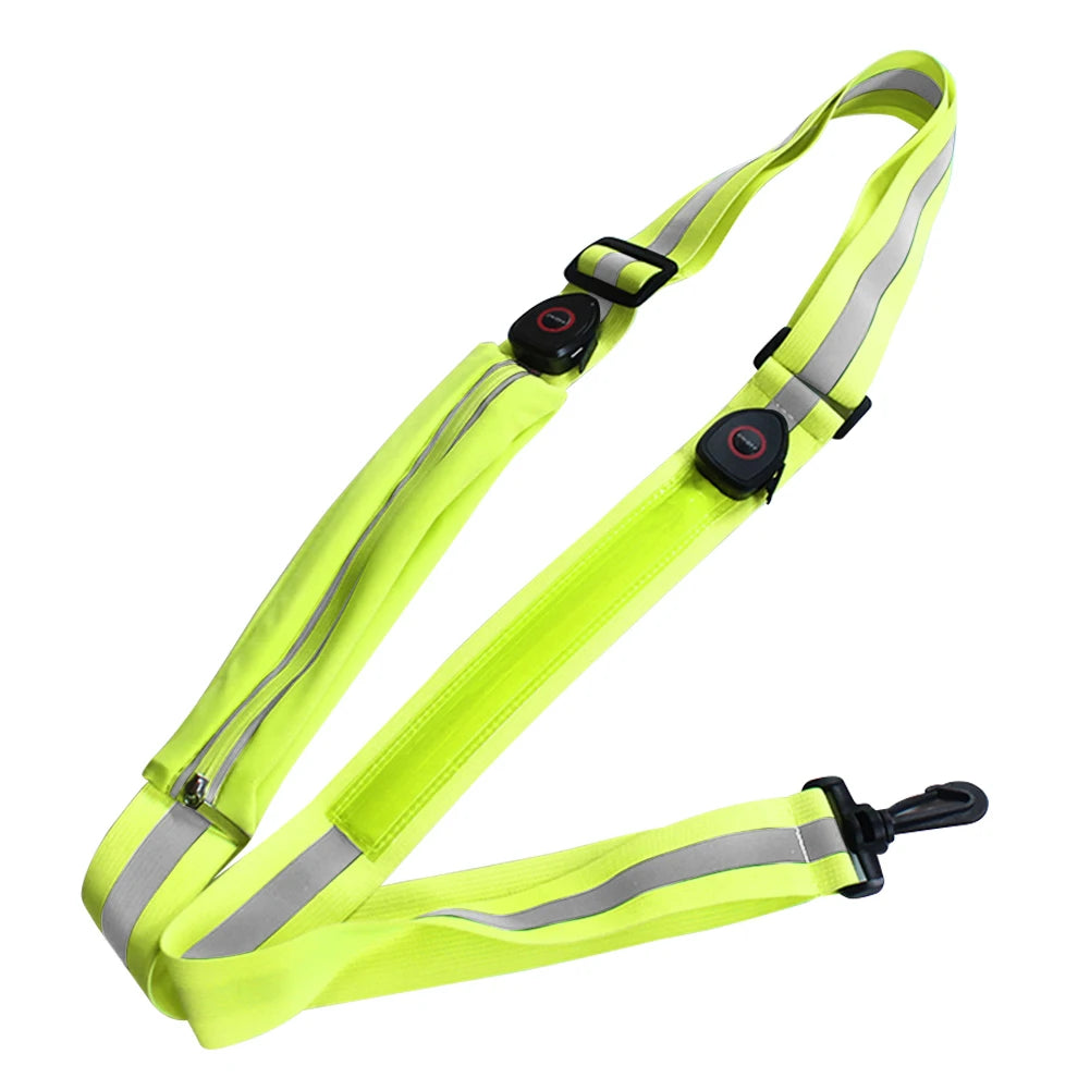 LED Reflective Rechargeable Shoulder Strap