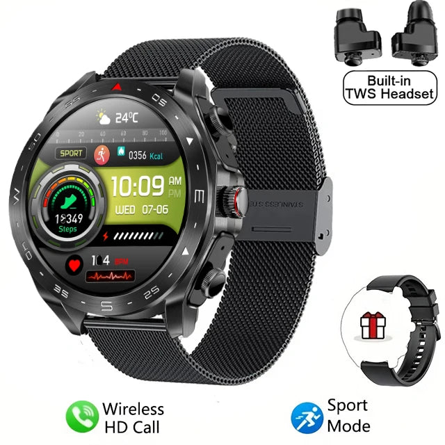 2-in-1 Bluetooth Earphones Smart Watch