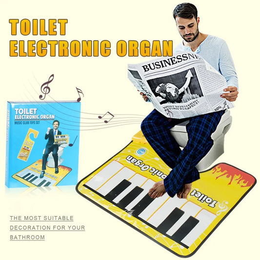 Toe Tapping Piano Bathroom Rug