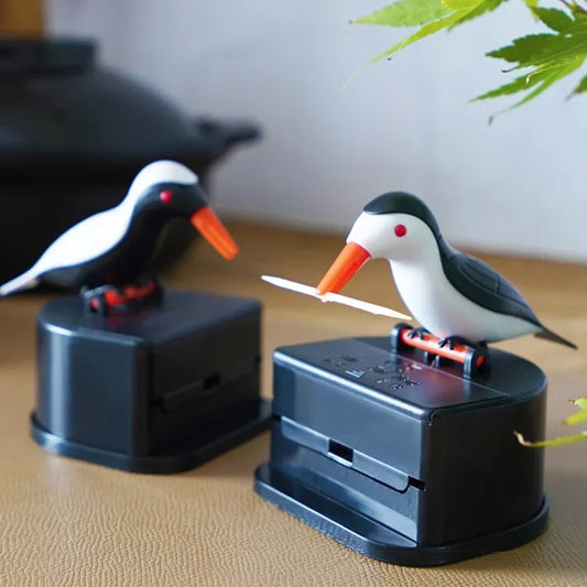 Bird Toothpick Storage Box & Dispenser