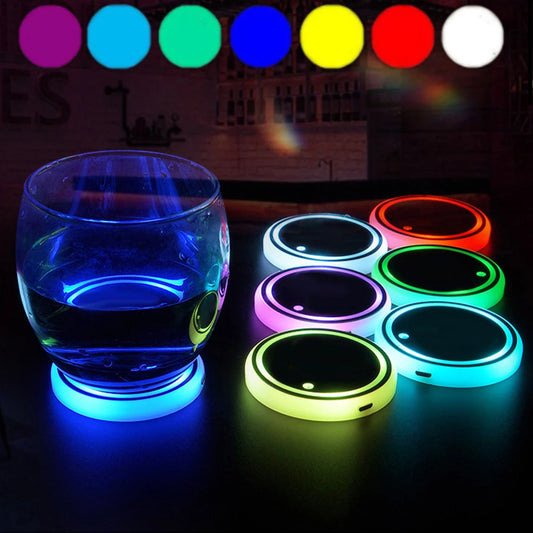 Colorful Cup Holder LED Light-up Coaster