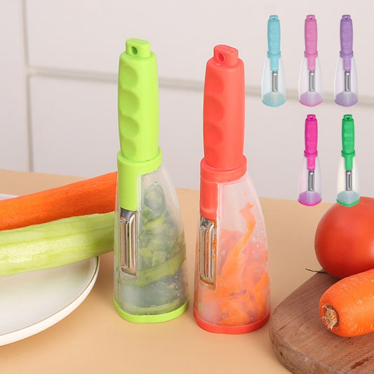 Multifunctional Vegetable Fruit Peeler With Storage Box